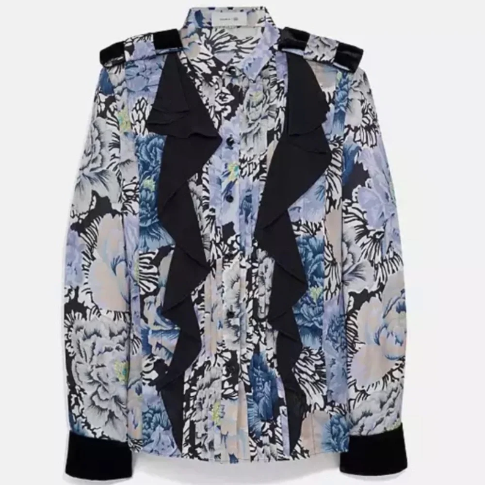 Coach x Kaffe Fassett Print Pleated Blouse Women’s 4